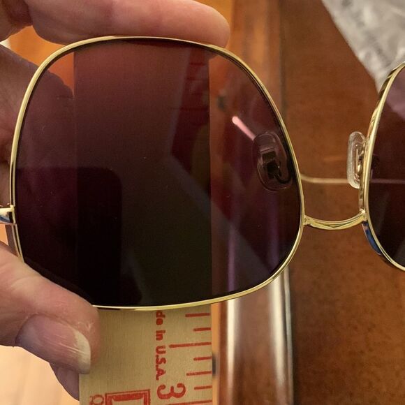 Sojos Trendy oversized sunglasses with goldtone metal frame